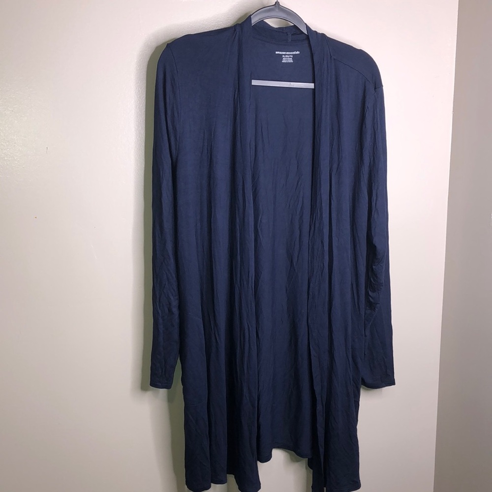 Amazon essentials blue cardigan NWOT size XL